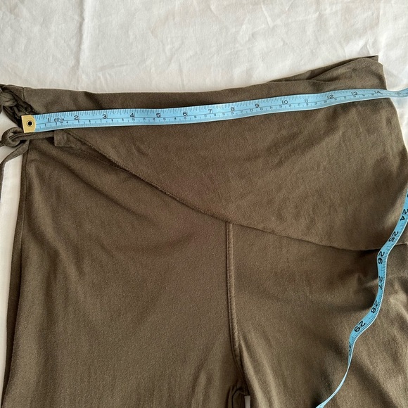 Soul Flower Olive Green Flowy Pants Size Small - Picture 9 of 11